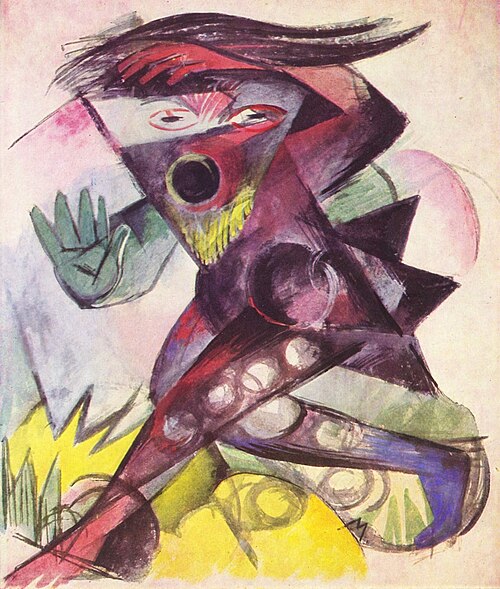 Caliban, Figurine for Shakespeare's "Tempest", 1914, Franz Marc