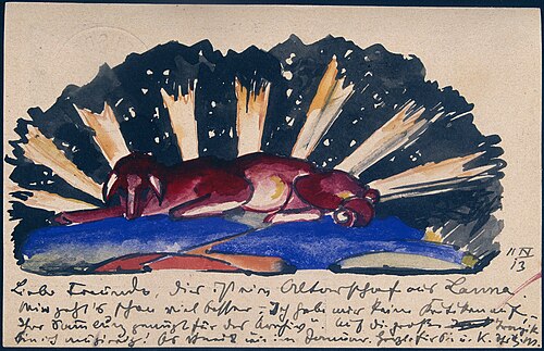 Altarschaf aus Lana, 1913, Franz Marc