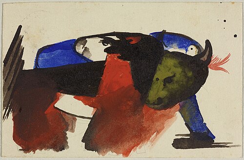 Zwei Tiere, 1913, Franz Marc