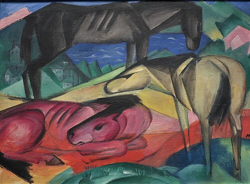 Three Horses II, 1913, Franz Marc