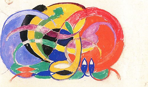 Abstrakte Komposition, 1912, Franz Marc