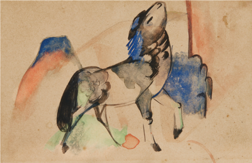 small fabulous beast II, 1912, Franz Marc