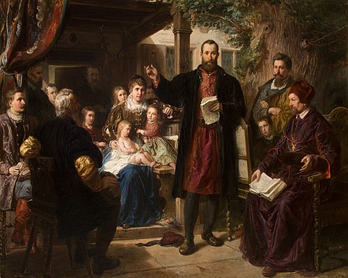 Jan Kochanowski at Czarnolas Reading the Translation of the "Psalms", , Władysław Łuszczkiewicz