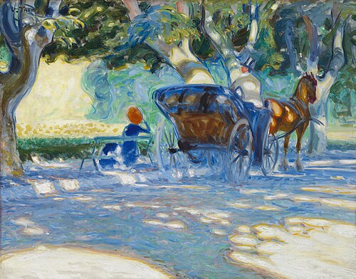 In the Borély Park, 1909, Verner Thomé