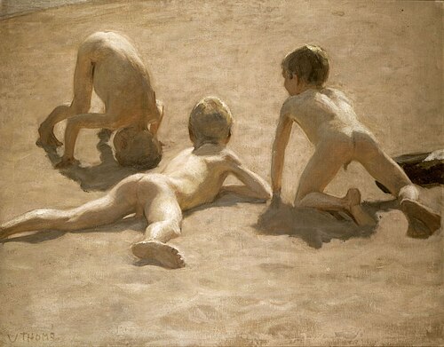 Boys Playing, 1903, Verner Thomé
