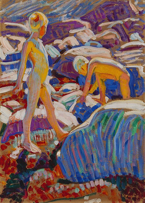 Boys on the Shore, 1910, Verner Thomé