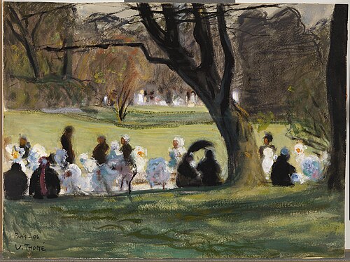 Park Scene from Paris, 1906, Verner Thomé