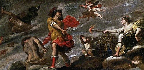 Juno and Mars, 1650, Giovanni Battista Carlone