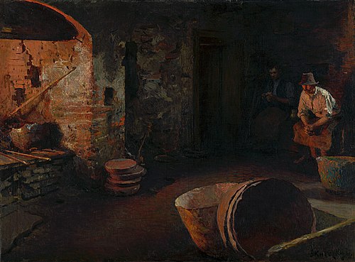 Odpočívajúci kotliari. Ticho, 1903, Döme Skuteczky