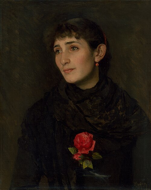 Podobizeň manželky, 1887, Döme Skuteczky