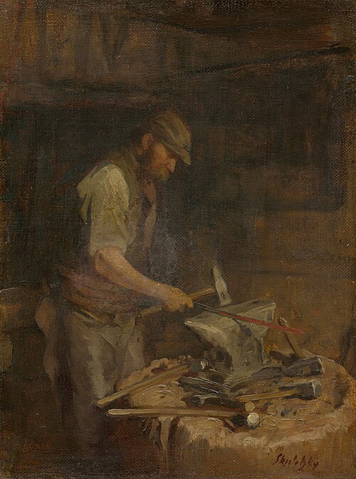 Kováč pri práci, 1905, Dominik Skutecký
