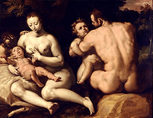 La Première Famille, 1589, Cornelis Cornelisz van Haarlem