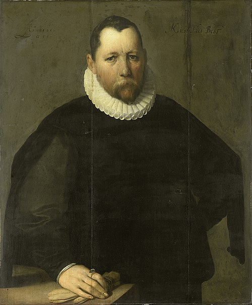 Portrait of Pieter Jansz. Kies, 1596, Cornelis Cornelisz van Haarlem