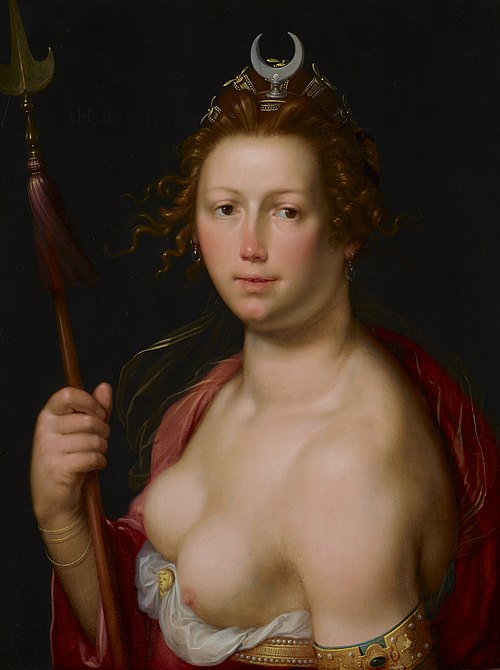 Diana as Goddess of the Hunt, 1607, Cornelis Cornelisz van Haarlem
