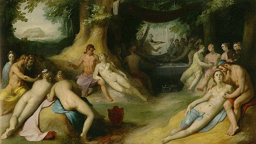 Sinners before the Flood, 1594, Cornelis van Haarlem