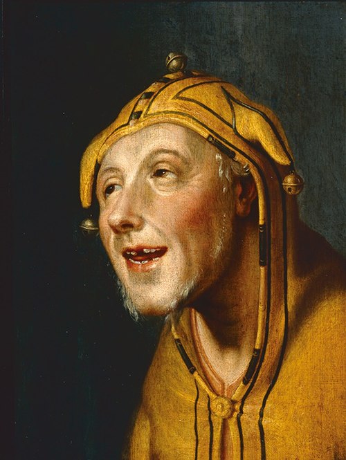 Jester in a Fool's Cap, 1596, Cornelis van Haarlem
