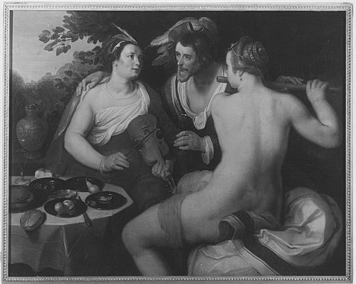 The prodigal son (Luke 15:11-13), 1614, Cornelis van Haarlem