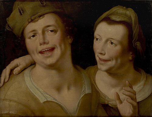 A Man and Woman Singing, 1620, Cornelis van Haarlem
