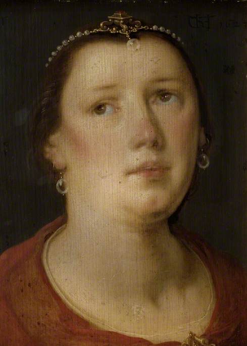 Female head, 1629, Cornelis van Haarlem