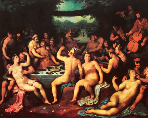 The Golden Age (Bacchanal) or the Garden of Love, 1614, Cornelis van Haarlem