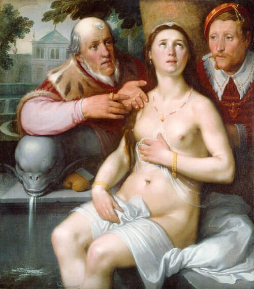 Susanna and the Elders, 1599, Cornelis van Haarlem