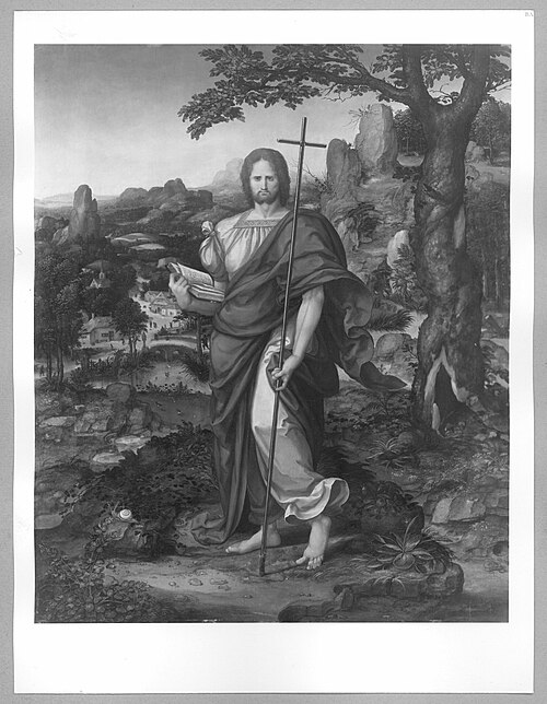 St. John the Baptist in Landscape, 1500, Joachim Patinier