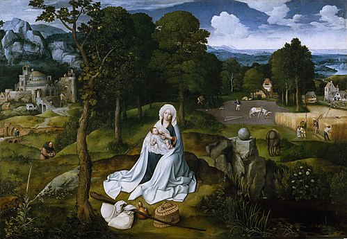 Rest during the Flight to Egypt, 1518, Joachim Patinier