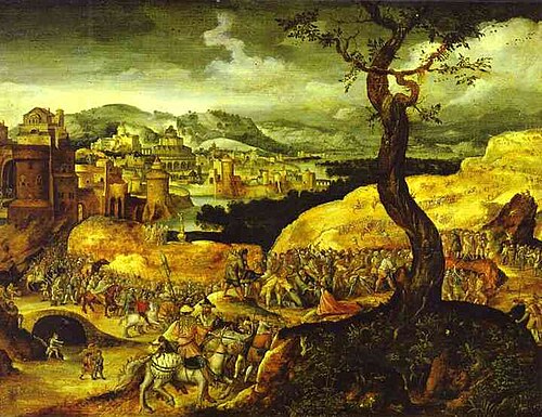Procession to Golgotha, 1550, Joachim Patinier