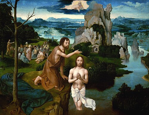 Baptême du Christ, 1510, Joachim Patinier