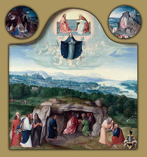 The Assumption of the Virgin, with the Nativity, the Resurrection, the Adoration of the Magi, the As, 1510, Joachim Patinier