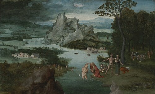 Het doopsel van Christus, , Joachim Patinier