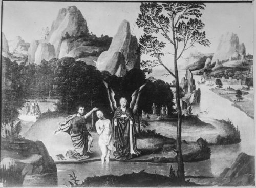 Le Baptême du Christ, 1530, Joachim Patinier