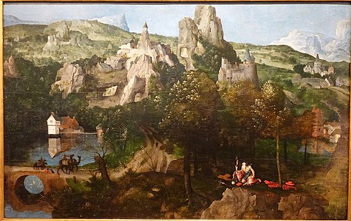 São Jerónimo em Adoração, 1520, Joachim Patinier