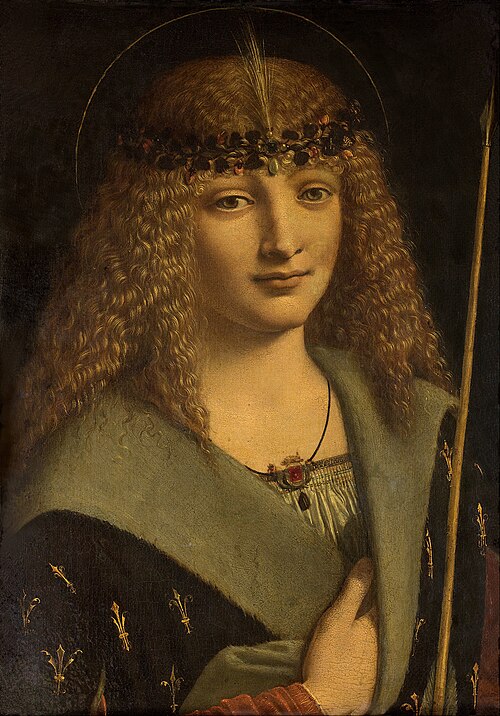 Portrait of a boy as saint Sebastian, 1600, Giovanni Antonio Boltraffio