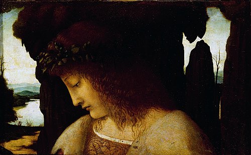Narcissus at the Fountain, 1500, Giovanni Antonio Boltraffio