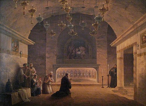 Cave of the Nativity in Bethlehem, 1833, Maxime Vorobiov