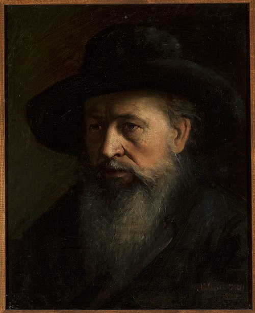 Portrait of a rabbi, 1874, Maurycy Gottlieb