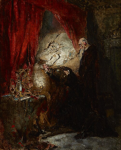 At the Deathbed, 1876, Maurycy Gottlieb