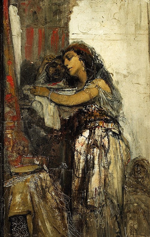Salomé avec la tête de Saint Jean Baptiste, 1877, Maurycy Gottlieb