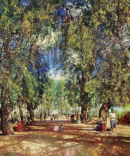 Alley in the Park, 1930, Isaak Brodsky