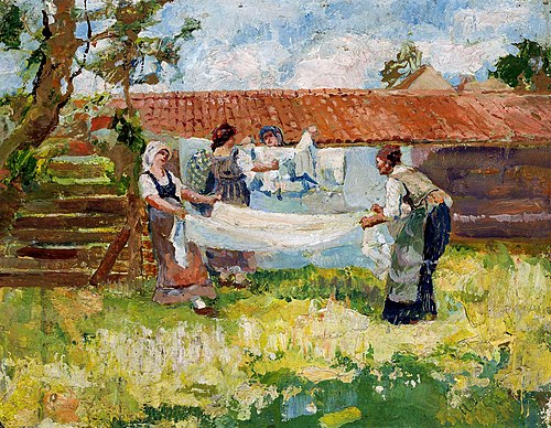 Les Blanchisseuses., 1901, Isaak Brodsky