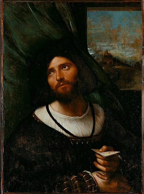 Portrait d'un jeune homme, 1527, Altobello Melone