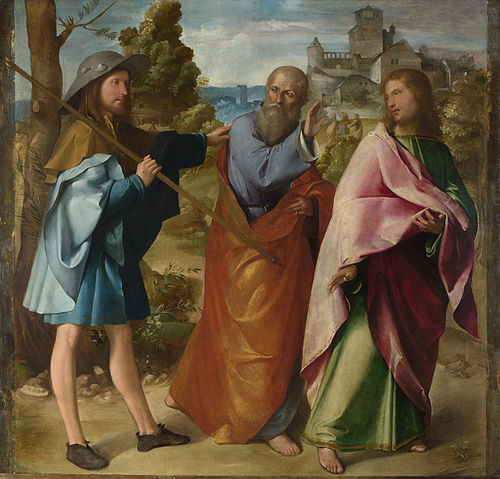 The Road to Emmaus, 1516, Altobello Melone