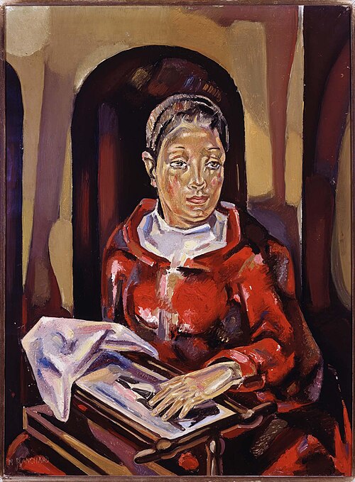 La brodeuse (The Embroiderer), , María Blanchard