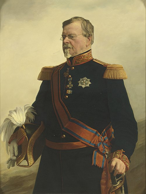 Bernhard (1792-1862), hertog van Saksen-Weimar. Generaal in Nederlandse dienst, 1851, Jacob Spoel