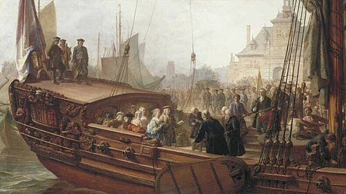 The Welcome by the Mayor of Rotterdam of William IV, Prince of Orange and his Consort Anna of Great , 1867, Jacob Spoel