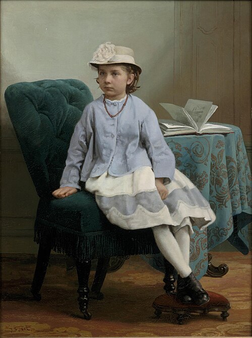 Portret van Joanna Frederike Olga Eugenie van Weede (1859-1867), 1867, Jacob Spoel