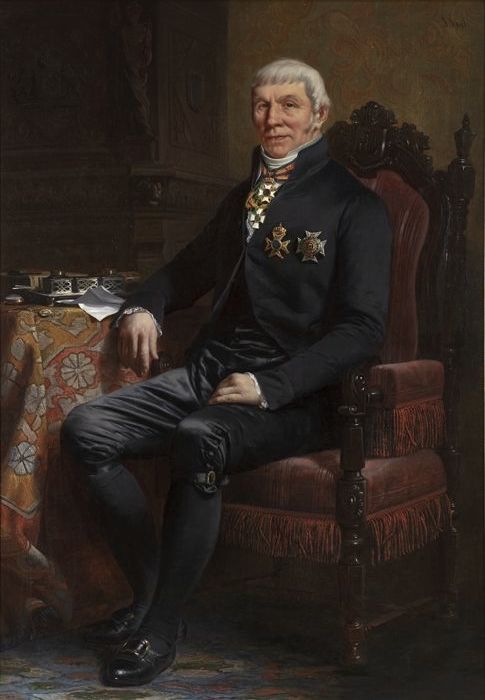 Portrait of Anthony van Hoboken (1756-1850), 1837, Jacob Spoel