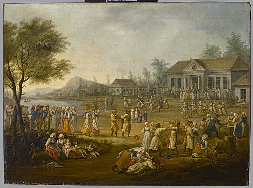 Dożynki (harvest festival), 1821, Michał Stachowicz