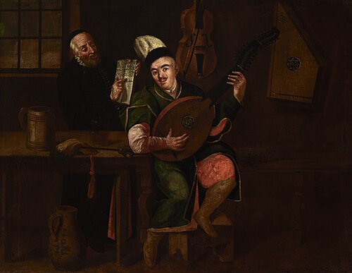 Bandura Player with a Jew, , Michał Stachowicz